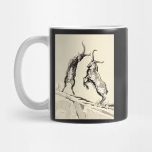 Capra Ibex fight Mug